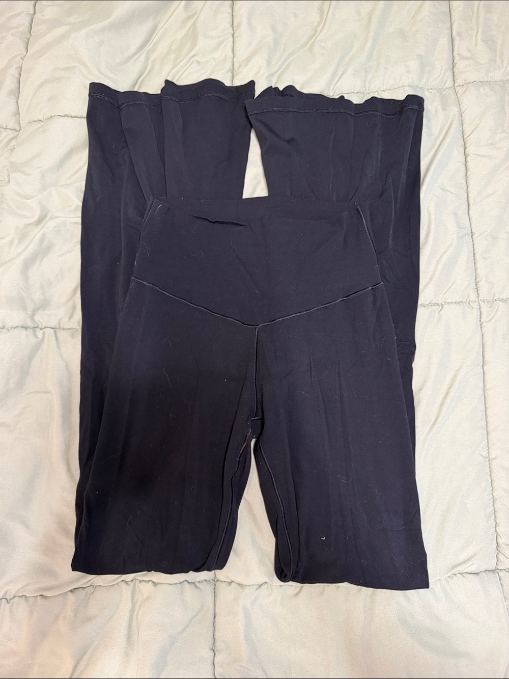 aerie Black High-Rise Flared Leggings